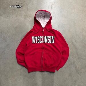Wisconsin Badgers Zip Up Hoodie Men's Small Collegewear Sweatshirt